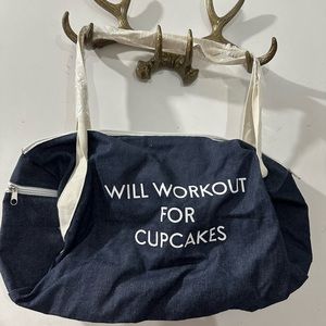 NWOT Blue Gym Duffle Bag